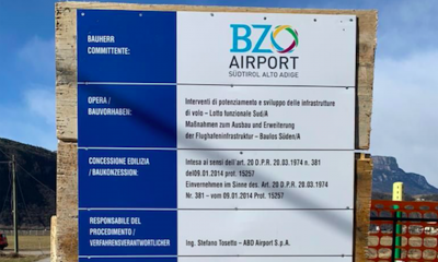 cantiere ampliamento aeroporto di bolzano